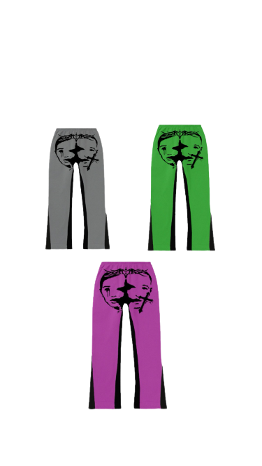 Inverted 2 Face Flared Sweatpants